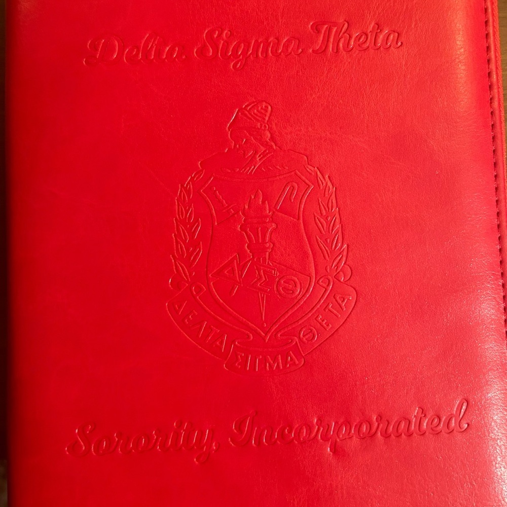 Delta Sigma Theta Leather Book Jacket
